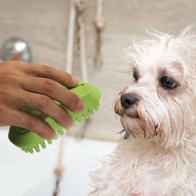 Fashion Comb Care Wash Flea Removal Dog Massage Brush Cat Cleaning Brush Pet Bath Brush