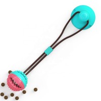 pet dog molar stick suction cup tug pet molar bite ball toy pet