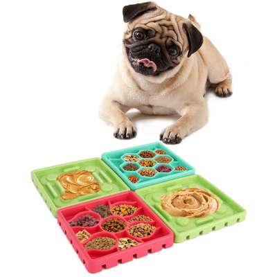 Wahshing Dog Slow Food Bowl Anti-skid Food Tray Dog Lick Food Mad