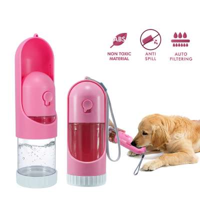 Portable Dog Water Drinking Bottle Plastic Pet Dogs Water Bottle Dispenser Outdoor Travel Pet Dog Drink Bottle